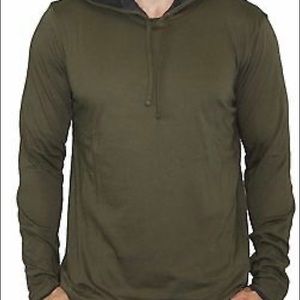 Vince Double Layer Hoodie 100% Pima Cotton Shirt